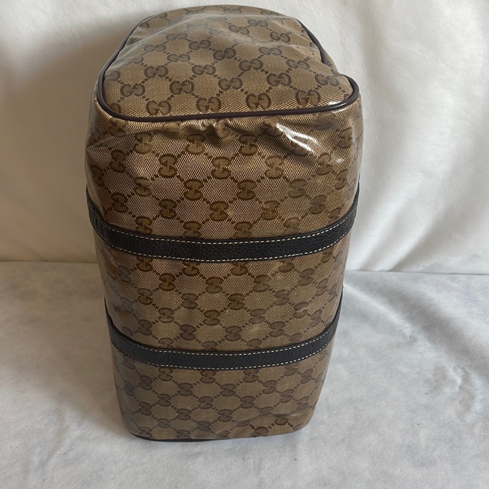 Gucci Brown Gg Crystal Boston Bag - Picture 5 of 14